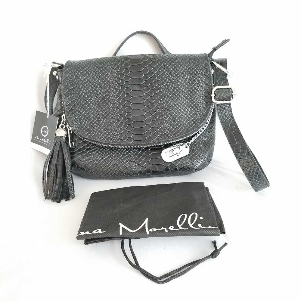 Anna Morellini NWT Snake skin leather purse